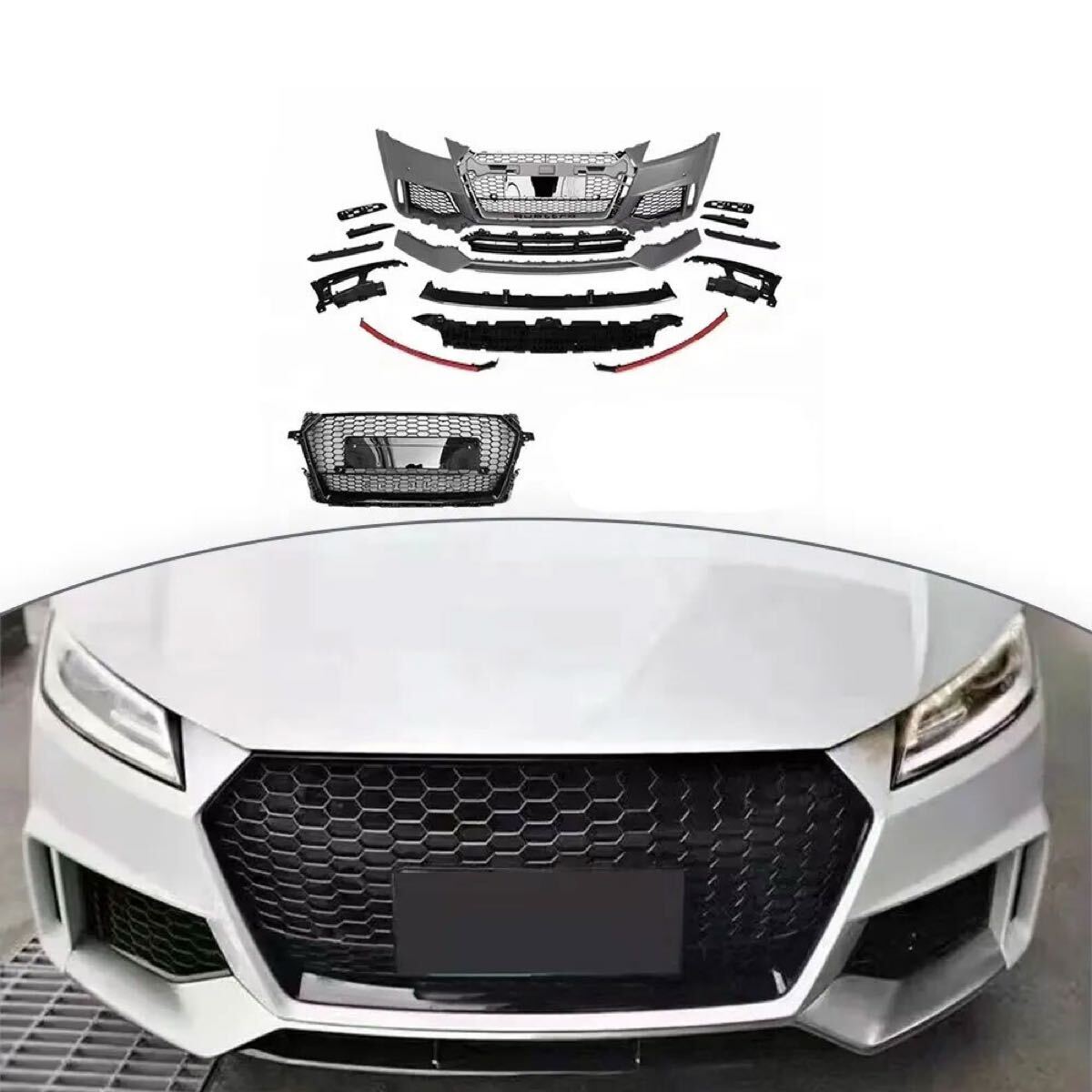 Audi TT RS クーペ フロントバンパー グリル アウディ 外装 エアロ カスタム パーツ ドレスアップ 新品拍卖