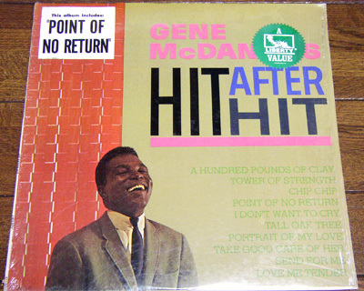 Gene McDaniels - The Johnny Mann Singers - Hit After - LP レコード/ Liberty - LN-10173,US,1982年,Point Of No Return,Love Me Tender拍卖