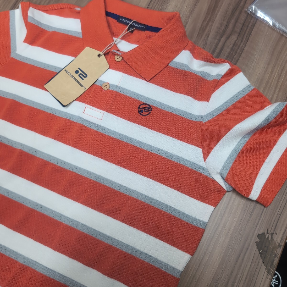 新品 ロサーセン ROSASEN 半袖ポロシャツ サイズM 定価14300円拍卖