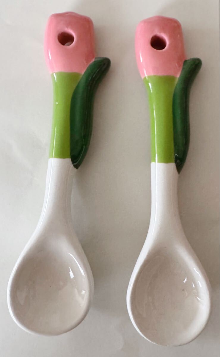 即決!フライングタイガー「お花のスプーン」2本拍卖