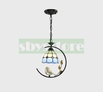 02 ティファニー 個性的な 小さな吊り灯 地中海風スタイル バー カフェ レストラン 廊下 玄関ホール 通路 バルコニー 吊り灯 D30cm*H70cm拍卖