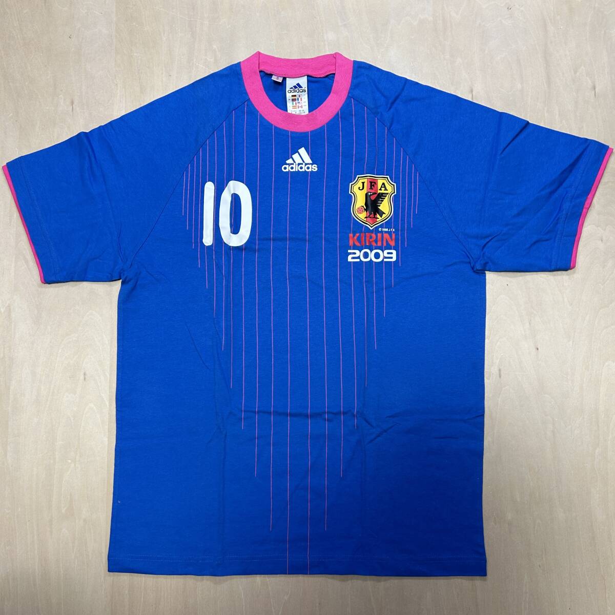 2009 09 日本代表 ユニフォーム Tシャツ なでしこ アディダス L 新品 キリン 勝ちT W杯 応援用 サポーター 澤 長谷川 宮澤 Nadeshiko Japan拍卖