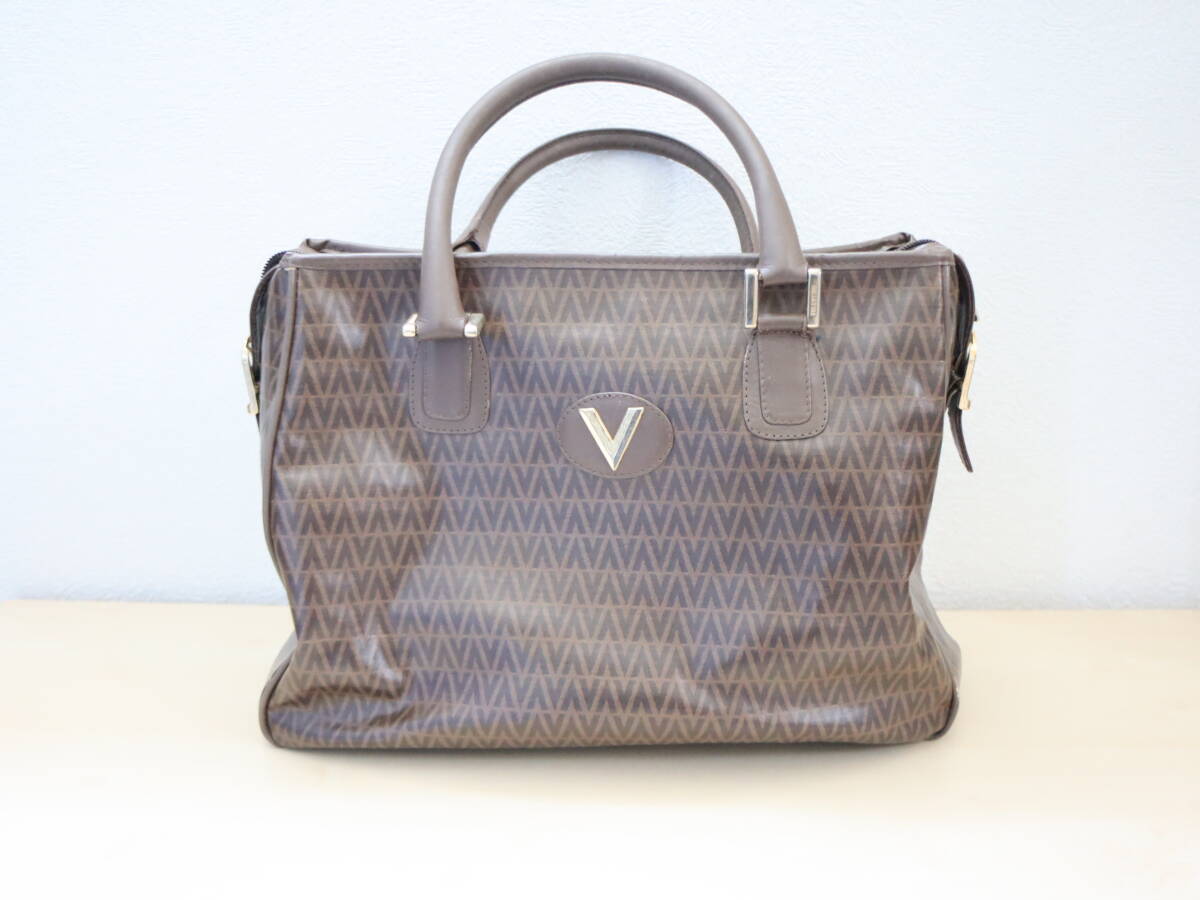 マリオバレンチノ MARIO VALENTINO ボストンバッグ ハンドバッグ マリオヴァレンティノ 茶 ブラウン ヴァレンチノ ブランド 鞄 (管90212)拍卖