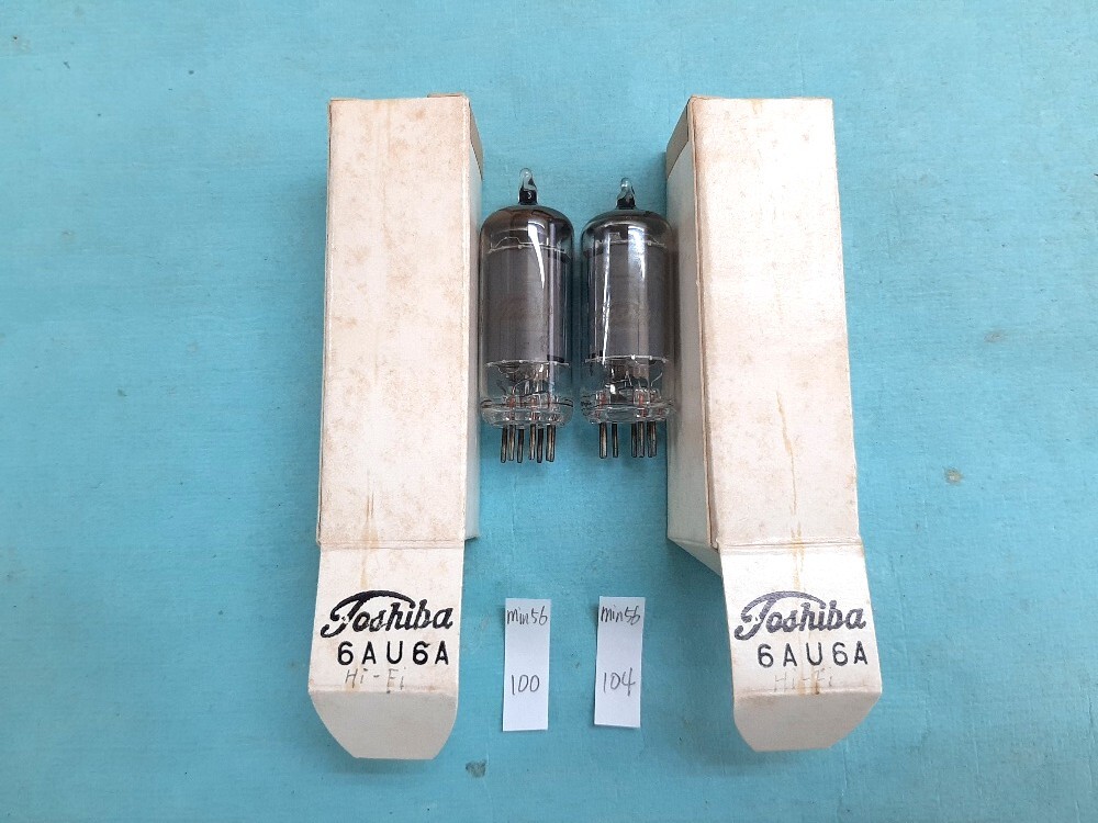 即決あり■6AU6A 東芝 Hi-Fi 2本組 中古品拍卖
