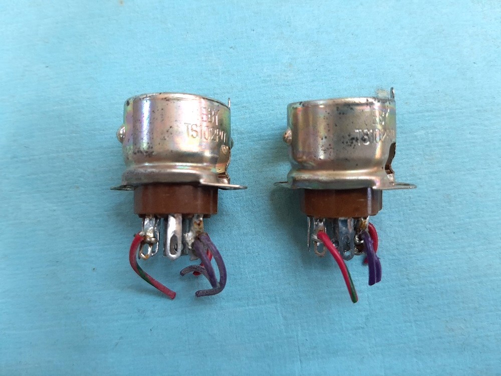 即決あり■はんだ作業に自信のある方(はんだ3箇所のみ)■MT7Pソケット(シールド用) マイカノール EBY製 2個組 中古品 TS102P01 数量あり拍卖