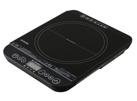 S6663 新品 アイリスオーヤマ IHC-TM142-B 卓上IHコンロ 対面操作式 最大1400W ブラック 2023年製拍卖