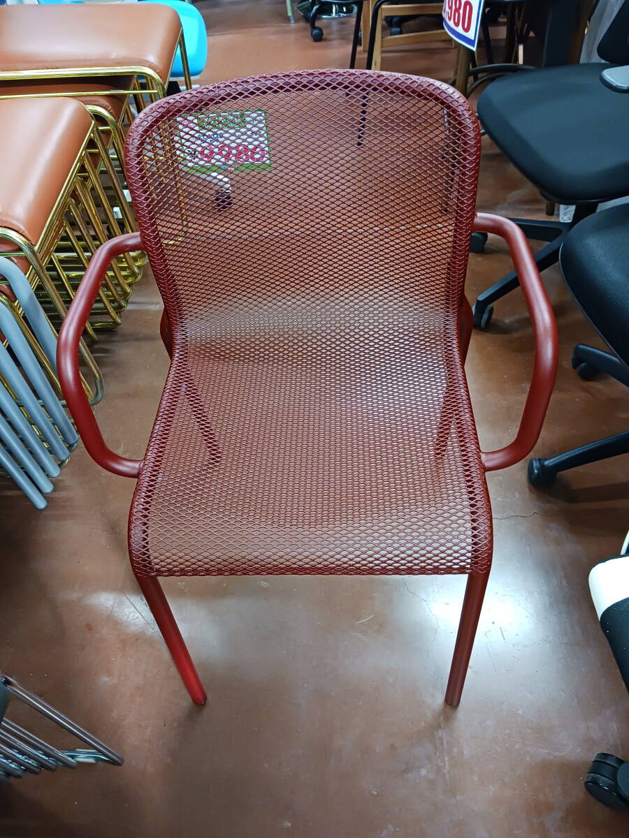 Re7-0621-f イタリア COLOS アームチェア/らくらく家財便/A-ONE豊橋アウトレットスーパー拍卖