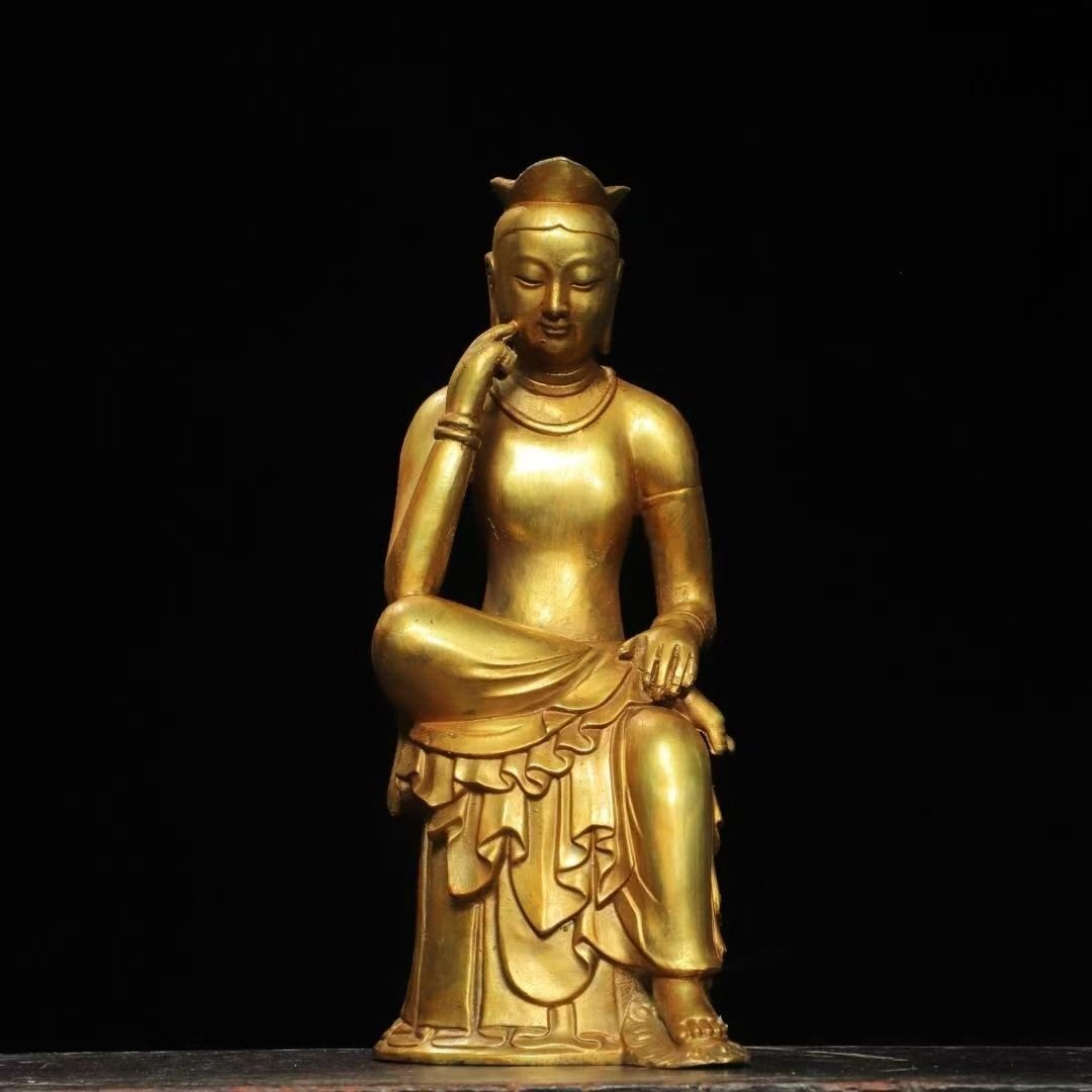 古高麗 仏教 仏教美術 銅 仏像 思維仏拍卖