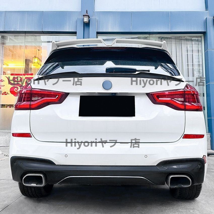 BMW X3 G01 2018年以降対応 リアミドルウイング スポイラー 外装パーツ ピアノブラック カーボン調拍卖