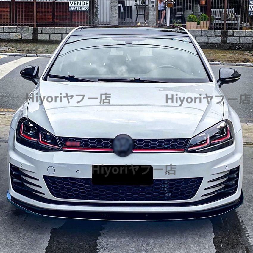 Golf MK7 GTI R Rline 2013-2016専用 フロントリップ?スポイラー 改装パーツ ABS素材 カーボンファイバー調拍卖