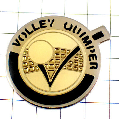 ピンバッジ・バレーボールのネットと球◆フランス限定ピンズ◆レアなヴィンテージものピンバッチ拍卖