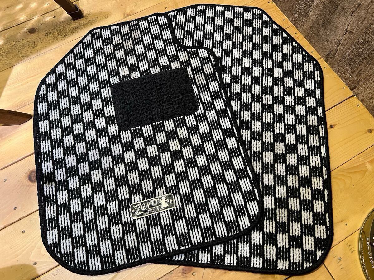 【美品】ZERO製 ポルシェ911(type930)前後フロアマット チェッカー柄 4枚セット拍卖