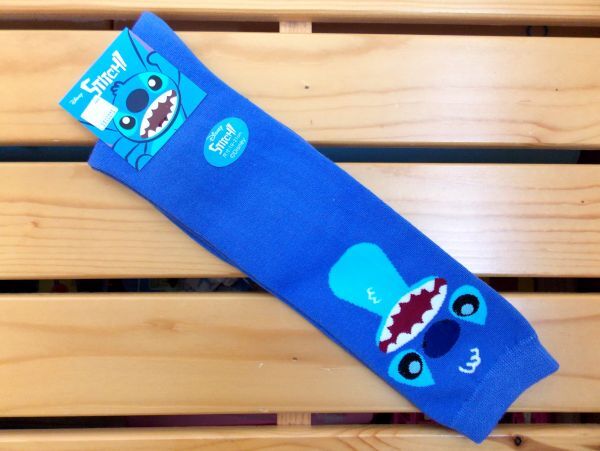 【台湾製】海外★即決♪ 正規品!! ディズニー スティッチ ロングソックス・靴下 19cm-21cm 1足♪拍卖