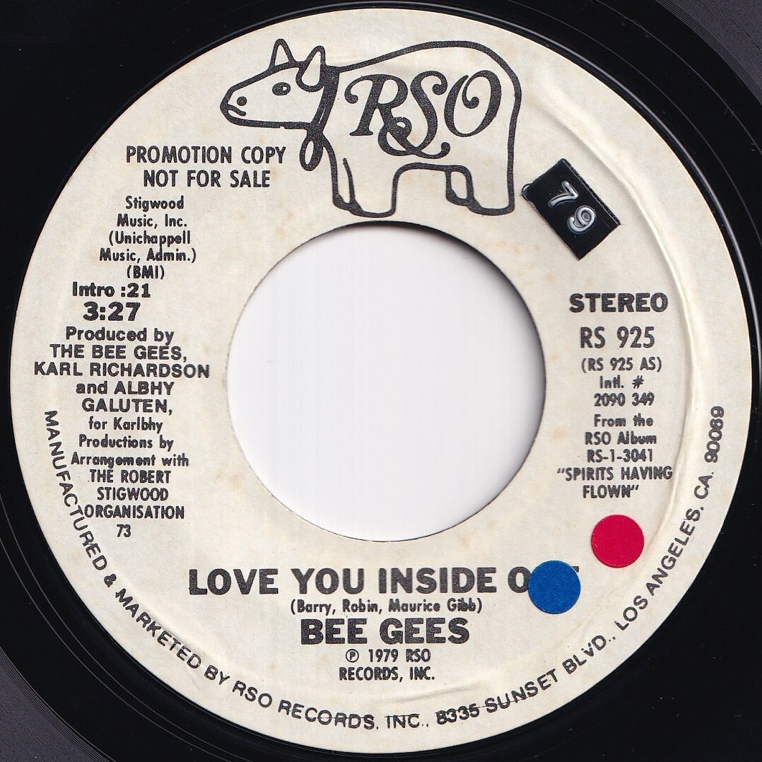 Bee Gees Love You Inside Out (Stereo) / (Mono) RSO US RS 925 211408 SOUL DISCO ソウル ディスコ レコード 7インチ 45拍卖