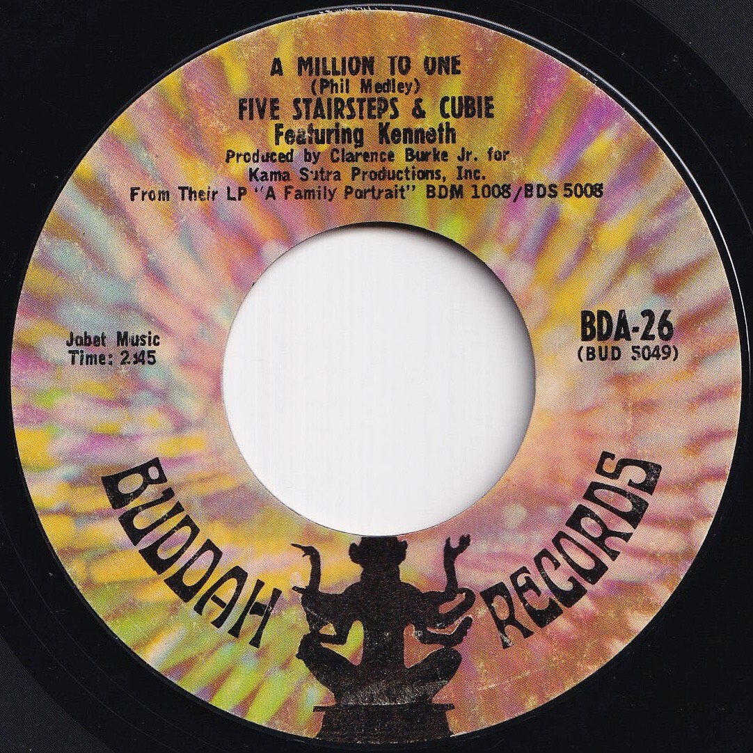 Five Stairsteps & Cubie A Million To One / You Make Me So Mad Buddah US BDA-26 211395 SOUL ソウル レコード 7インチ 45拍卖