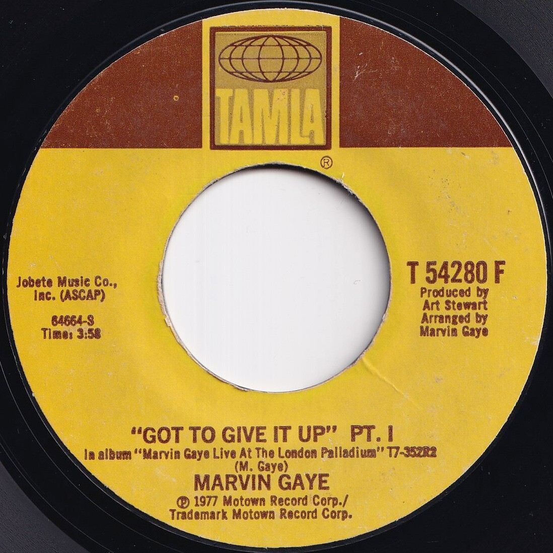 Marvin Gaye Got To Give It Up (Part 1) / (Part 2) Tamla US T 54280F 211601 SOUL DISCO ソウル ディスコ レコード 7インチ 45拍卖