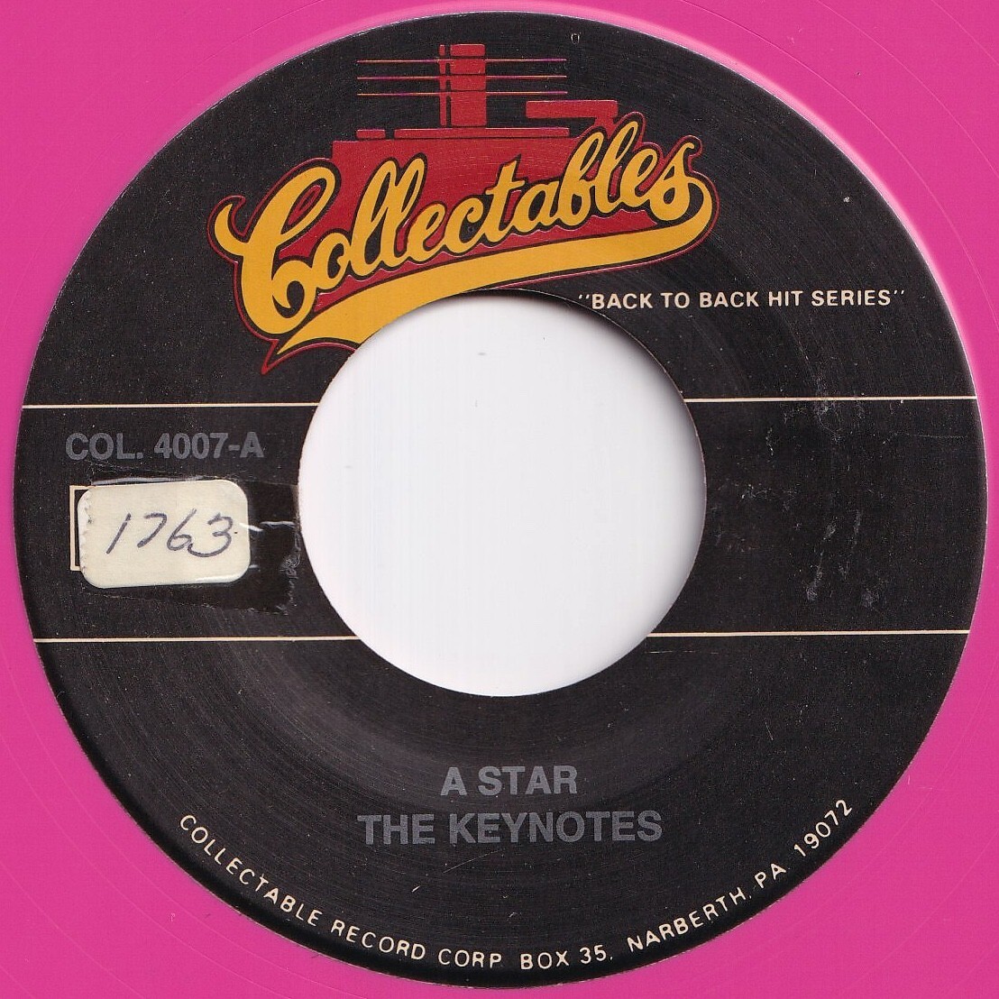 Keynotes A Star / I Don't Know Collectables US COL 4007 211552 R&B R&R レコード 7インチ 45拍卖