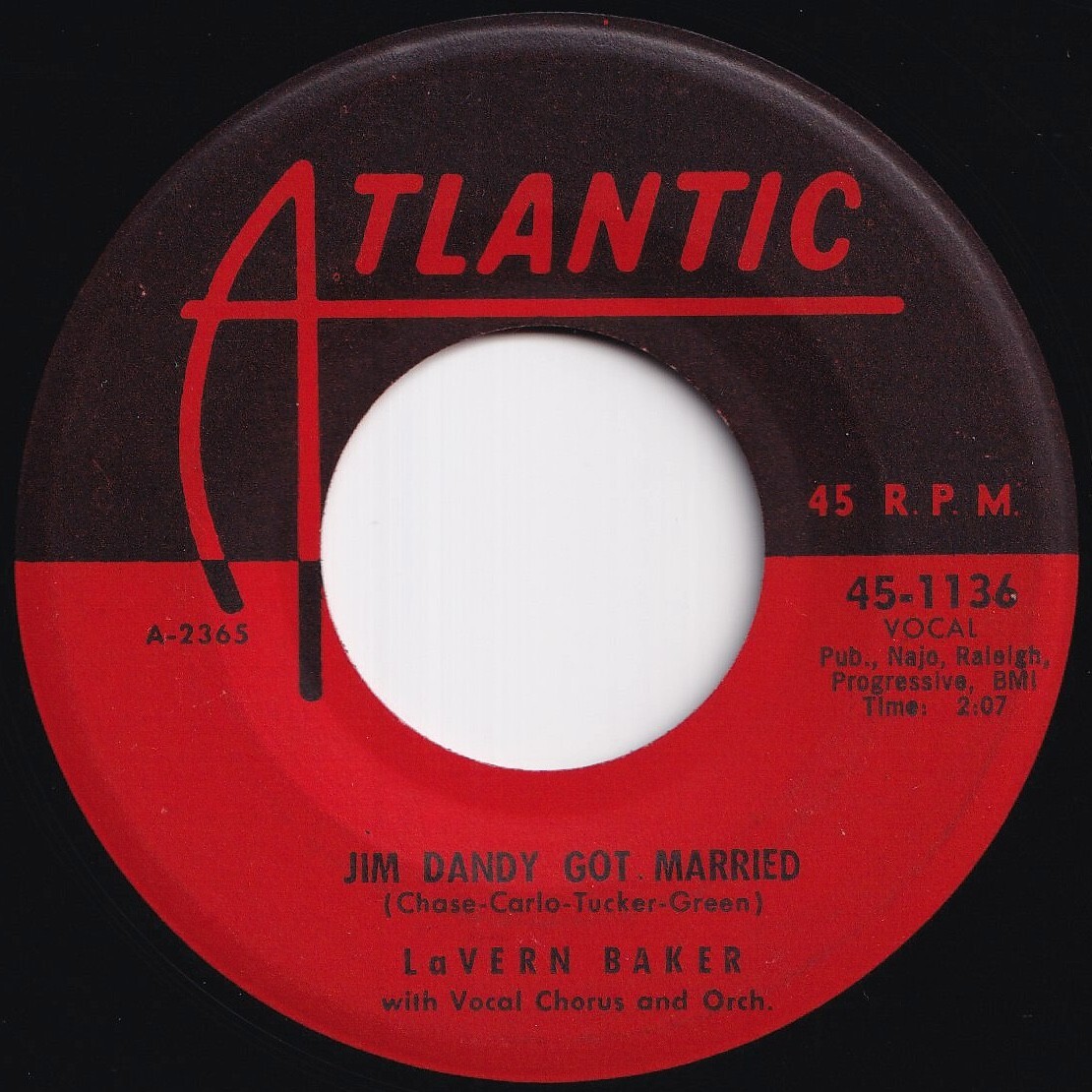 LaVern Baker Jim Dandy Got Married / The Game Of Love Atlantic US 45-1136 211436 R&B R&R レコード 7インチ 45拍卖