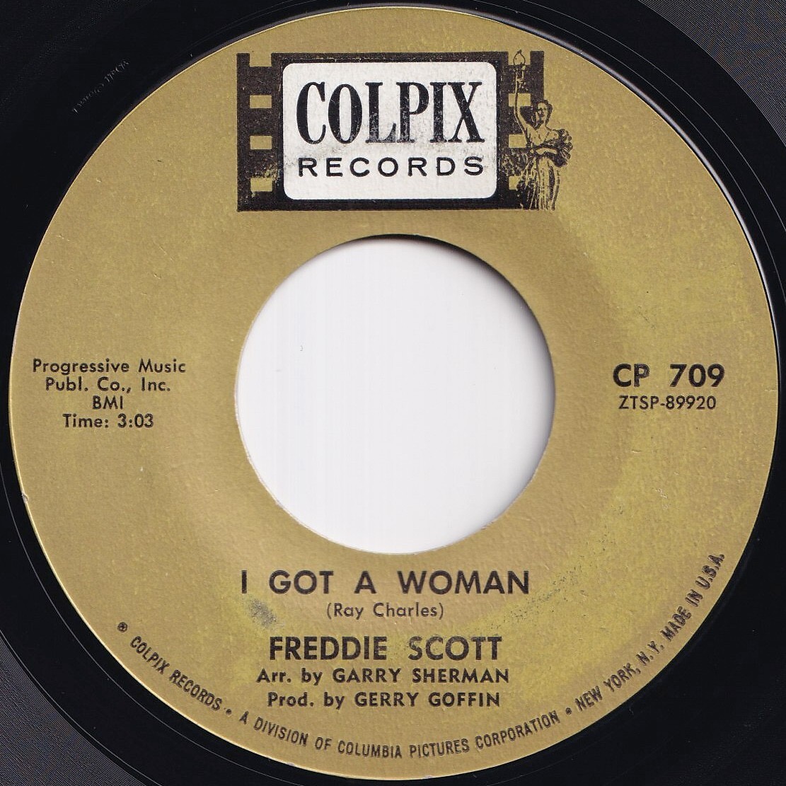 Freddie Scott I Got A Woman / Brand New World Colpix US CP 709 211440 SOUL ソウル レコード 7インチ 45拍卖