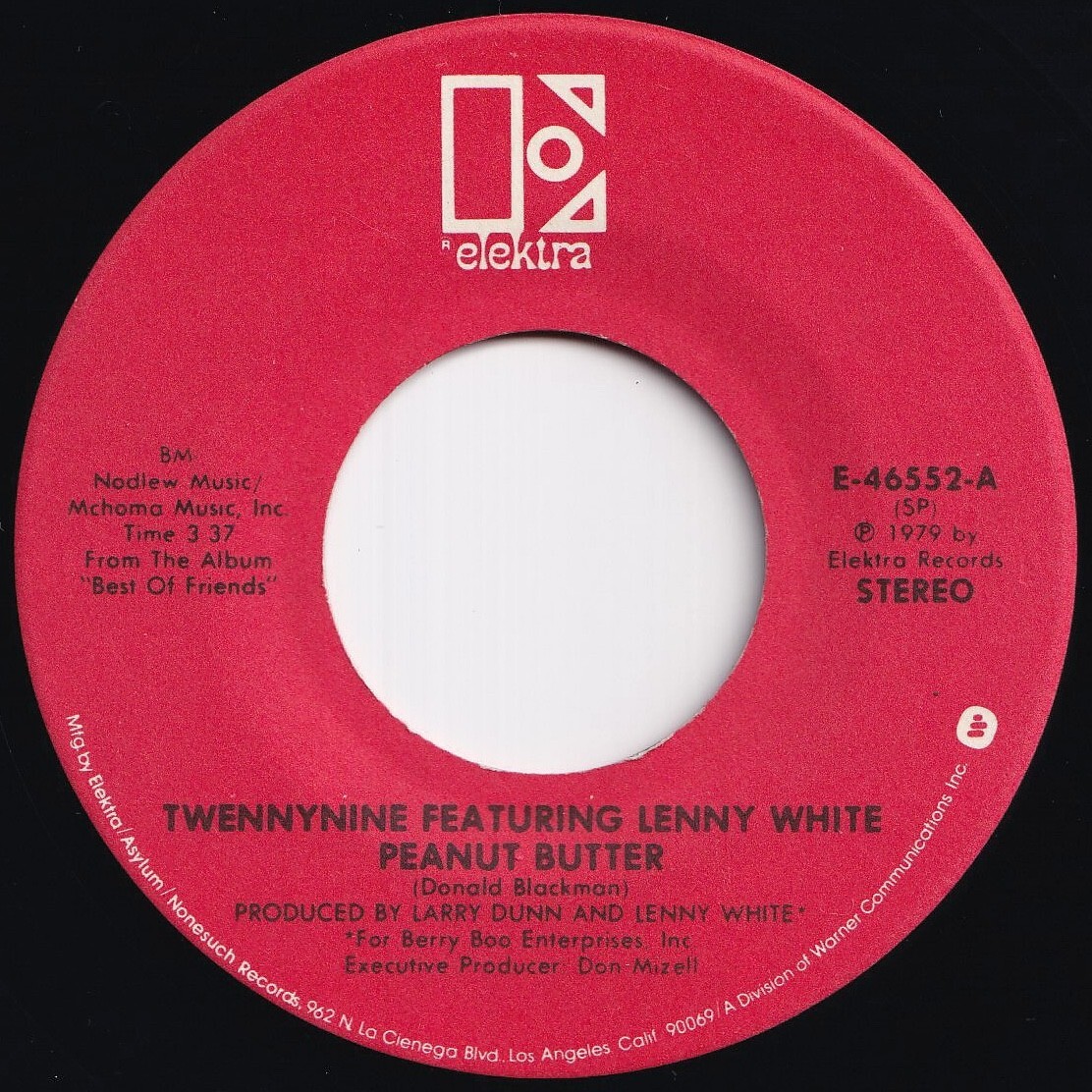 Twennynine, Lenny White Peanut Butter / Oh, Sylvie Elektra US E-46552 211384 SOUL FUNK ソウル ファンク レコード 7インチ 45拍卖