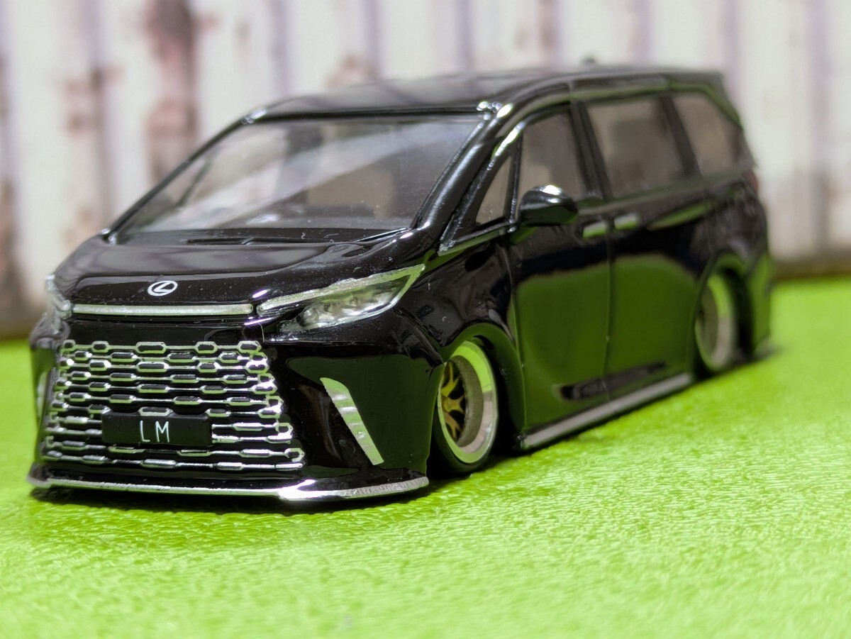 ★1/64 サイズ レクサスLM改深リム、ローダウン(ブラック)他にも色々出品中!拍卖