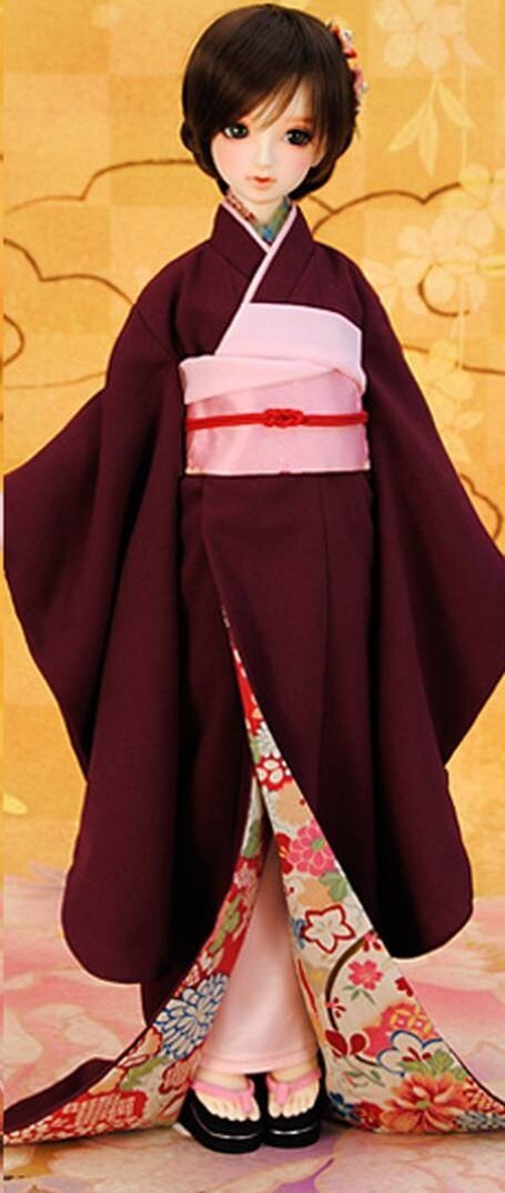 ☆ボークス スーパードルフィー SD/DDサイズ 着物 蘇芳-スオウ-☆拍卖