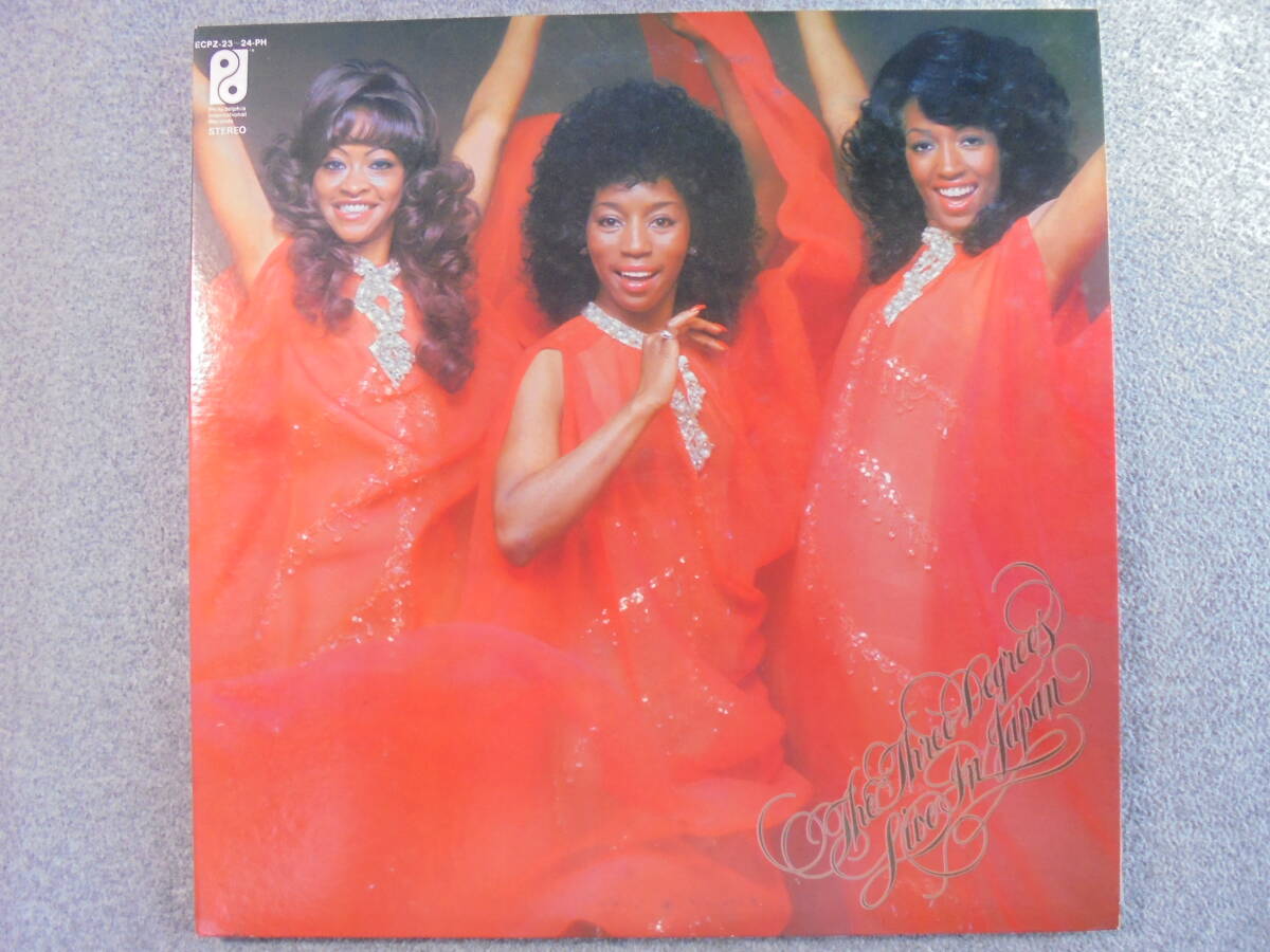 LPレコード スリーディグリーズ 「ライヴ・イン・ジャパン 2枚組」 中古品拍卖