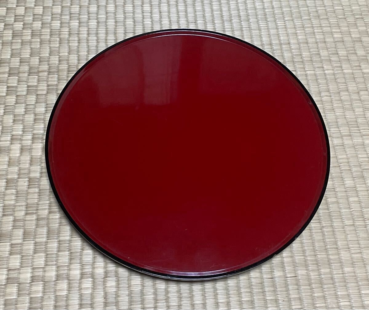 東大寺 日丸盆 直径30cm お盆 トレー 膳 新井漆器店拍卖