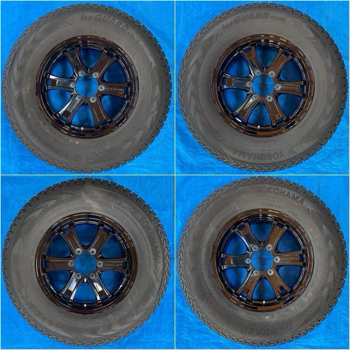 265/70R17◆ヨコハマiceGUARD・G075スタッドレス◆Weds キーラー・黒◆6H-139.7◆FJクルーザー・プラド・ハイラックスサーフ等拍卖