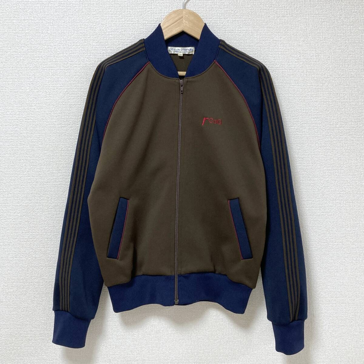 AD2003 robe de chambre COMME des GARCONS 刺繍 ジャージ トラック ジャケット ローブドシャンブル ブルゾン VINTAGE archive 5050194拍卖