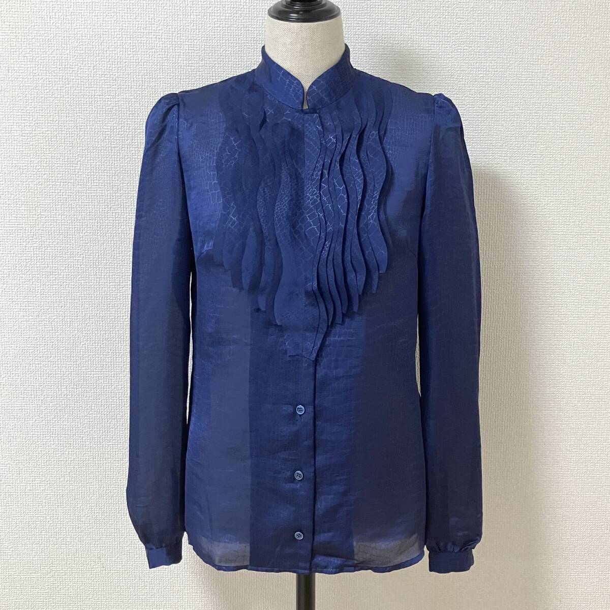 VIVIENNE TAM Crocodile pattern mao color blouse クロコダイル柄 シアー ブラウス ヴィヴィアンタム ドレス シャツ archive 5060297拍卖