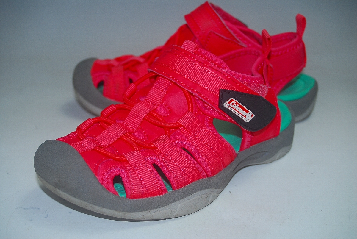 ATX1976/最終価格!1000円スタート!他サイトで即決出品中!早い者勝ち!コールマン/Coleman/良品/18㎝/ロー/サンダル/シューズ拍卖