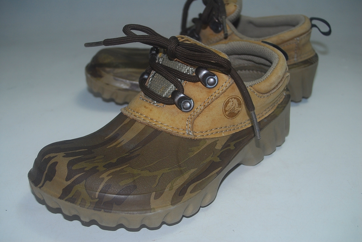 ATX1977/最終価格!1000円スタート!他サイトで即決出品中!早い者勝ち!クロックス/crocs/迷彩/18㎝/US1/ロー/サンダル/シューズ拍卖