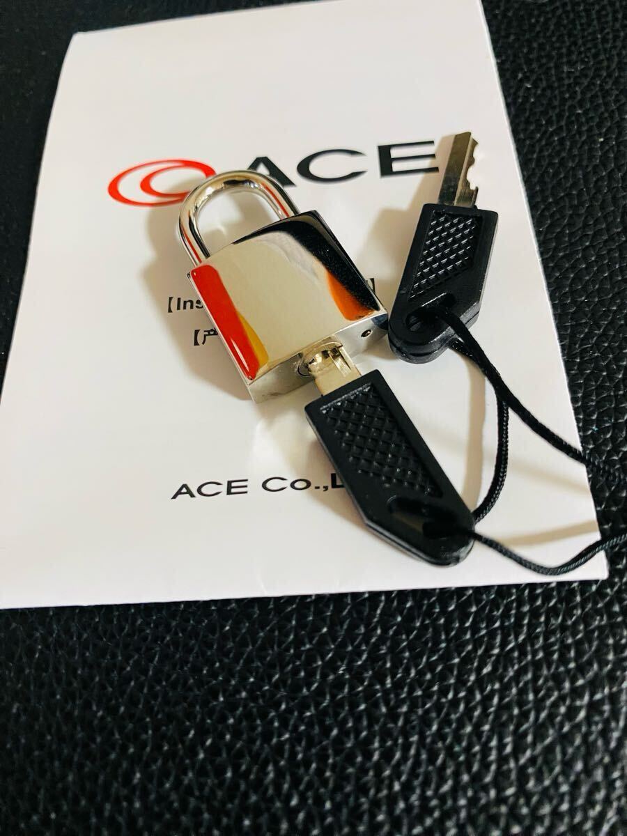 新品/未使用【ACE】トロリーバッグ付属鍵 南京錠 シンプル シルバー セキュリティ 鍵拍卖