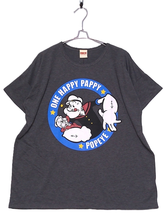 即決■★POPEYE★■ポパイ オーバーシルエットTシャツ / SIZE=M-L拍卖