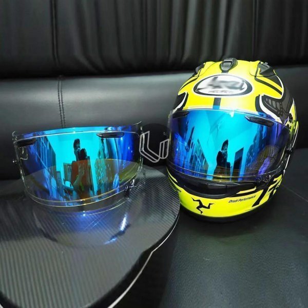 【送料込み】Arai RX7X シールド REVOブルー拍卖