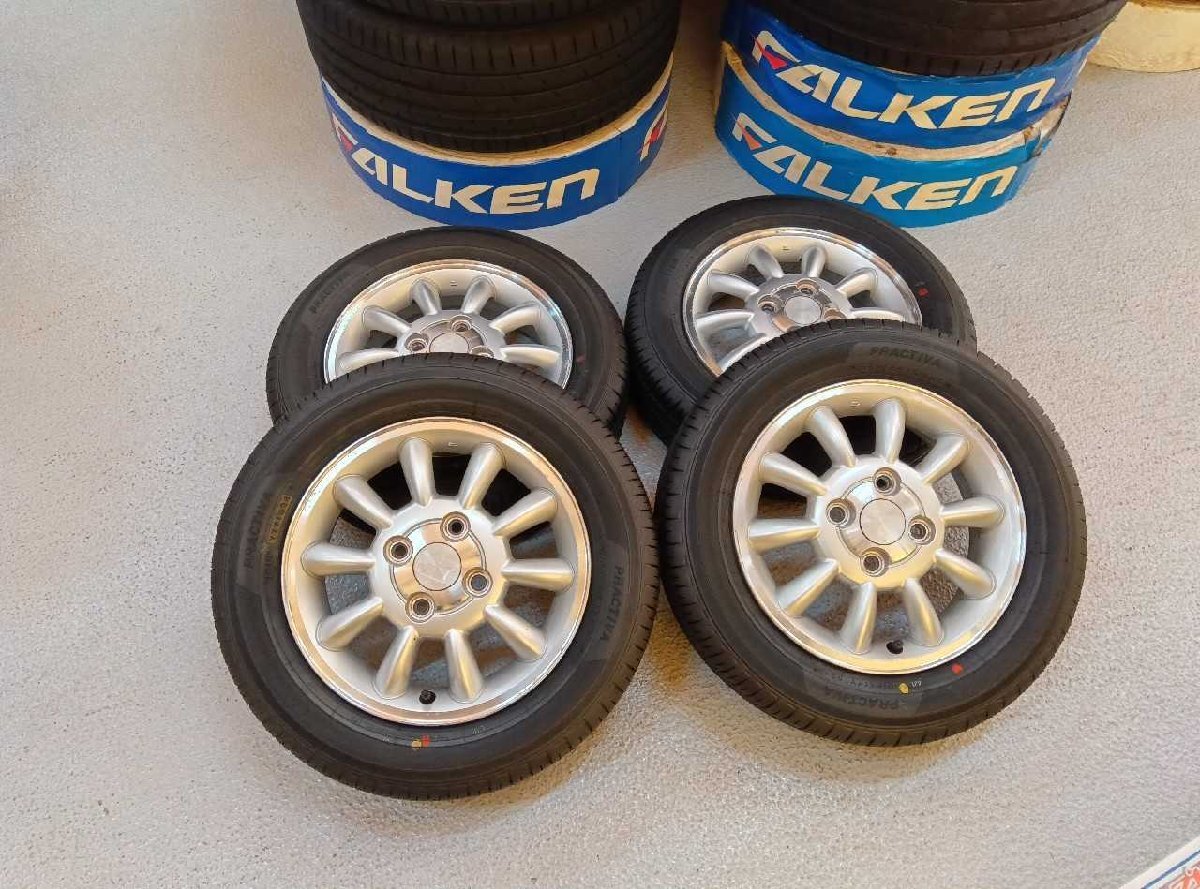 02-202706 ラパン(HE21S)純正/新品タイヤ13インチ4本 ワゴンR ラパン パレット 岩槻拍卖