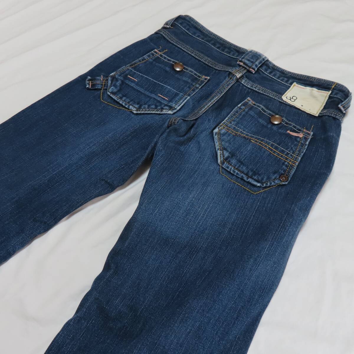 即決 ジョンブル JOHNBULL AP584 ワークスレンダーデニム パンツ M ウェスト約75cm 拍卖