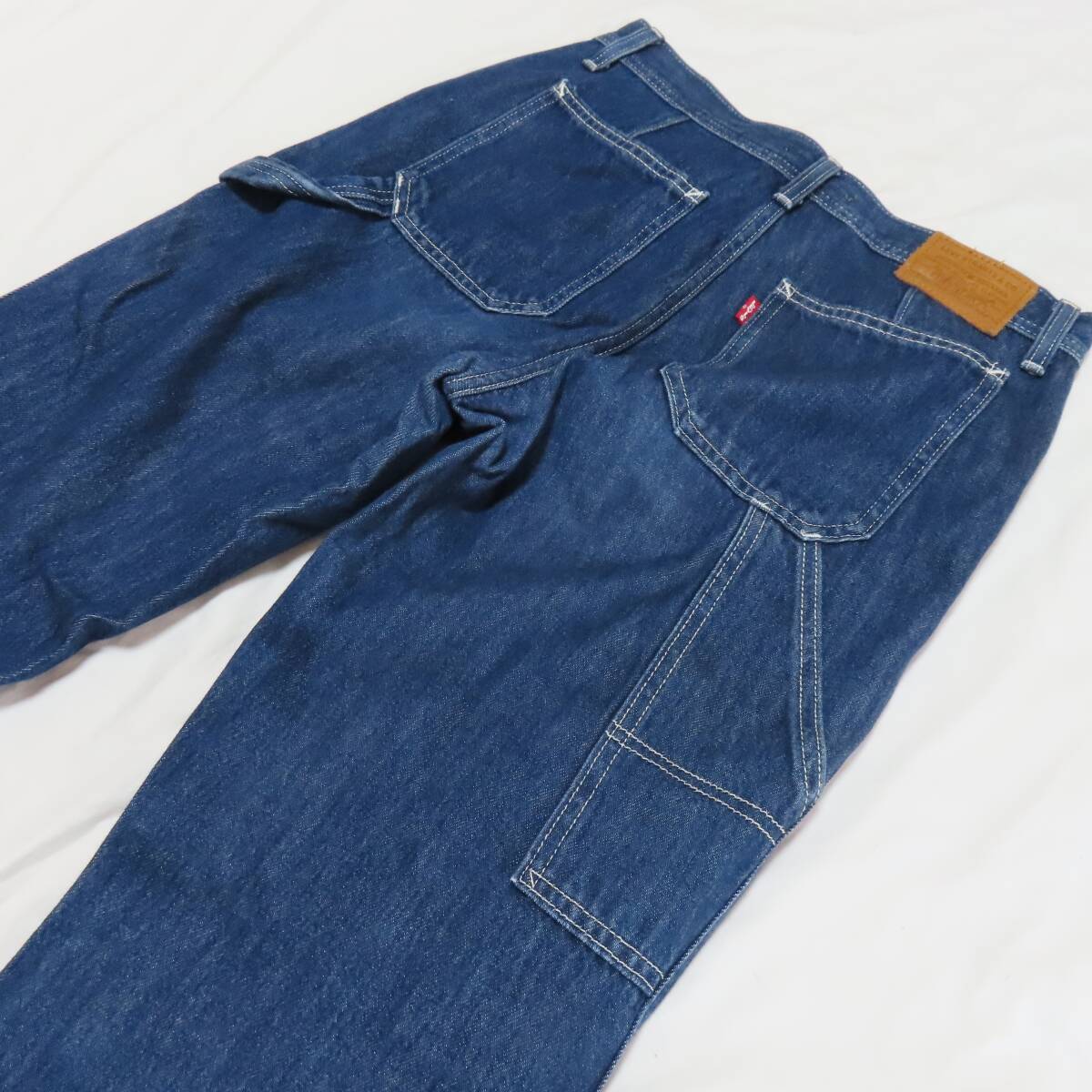 即決 リーバイス PREMIUM BOY JEAN ペインター デニム パンツ レディース 25 ウェスト約71cm 拍卖