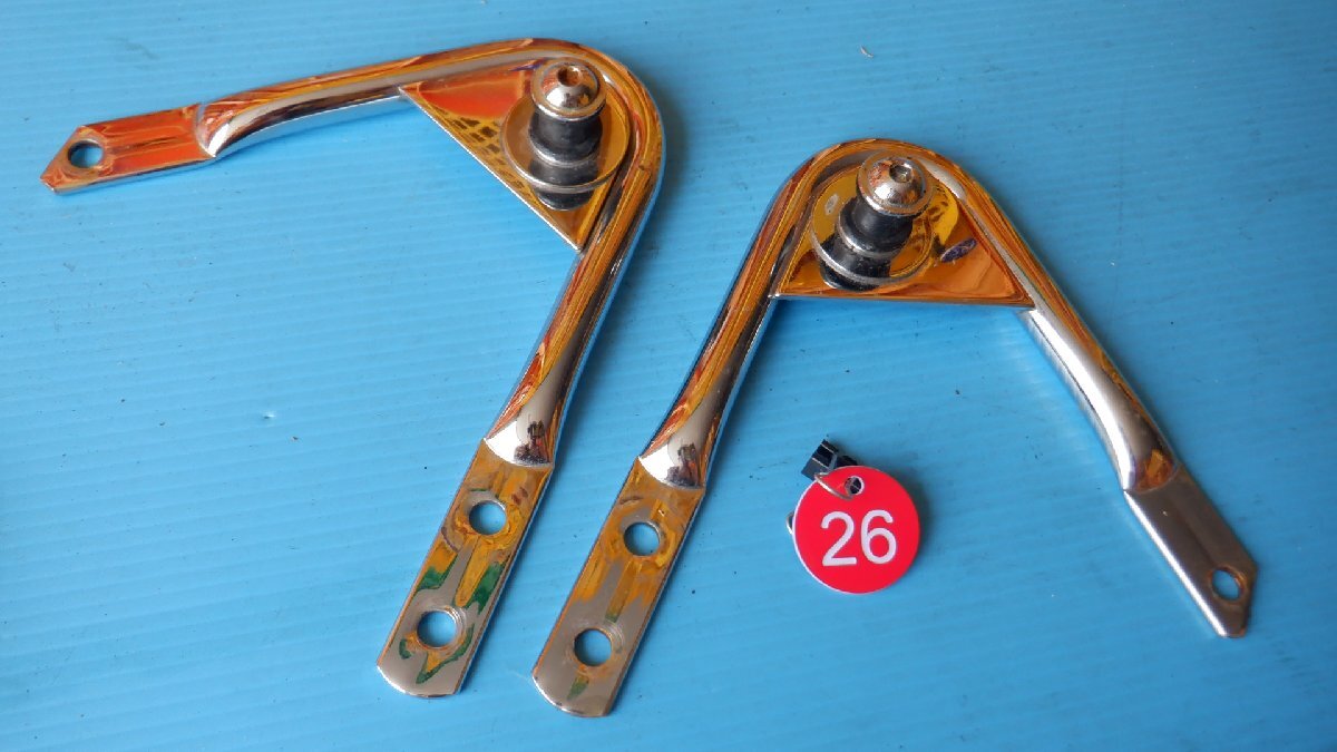 ハーレー☆ロードキング☆リアバックラゲッジラック☆リアキャリアドッキングセット☆キャリアステー拍卖