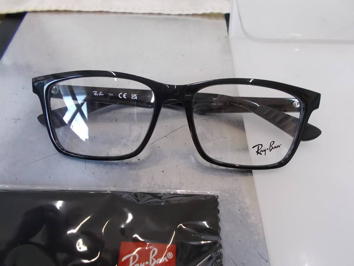 RayBan レイバン 超かっこいい 眼鏡フレーム RB7025-2000-57 お洒落 大きめサイズ拍卖