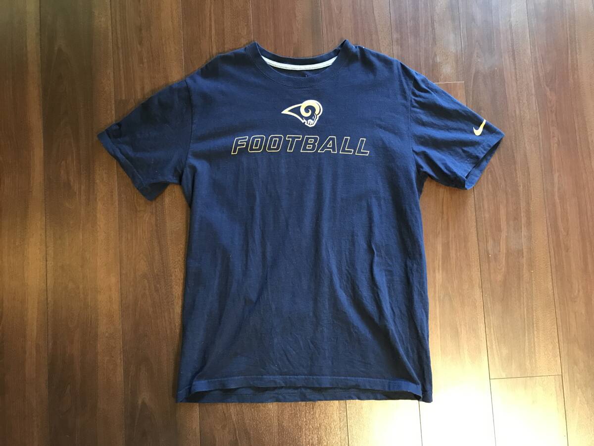 Tシャツ:NFL Los Angeles Rams x Nike【used】拍卖