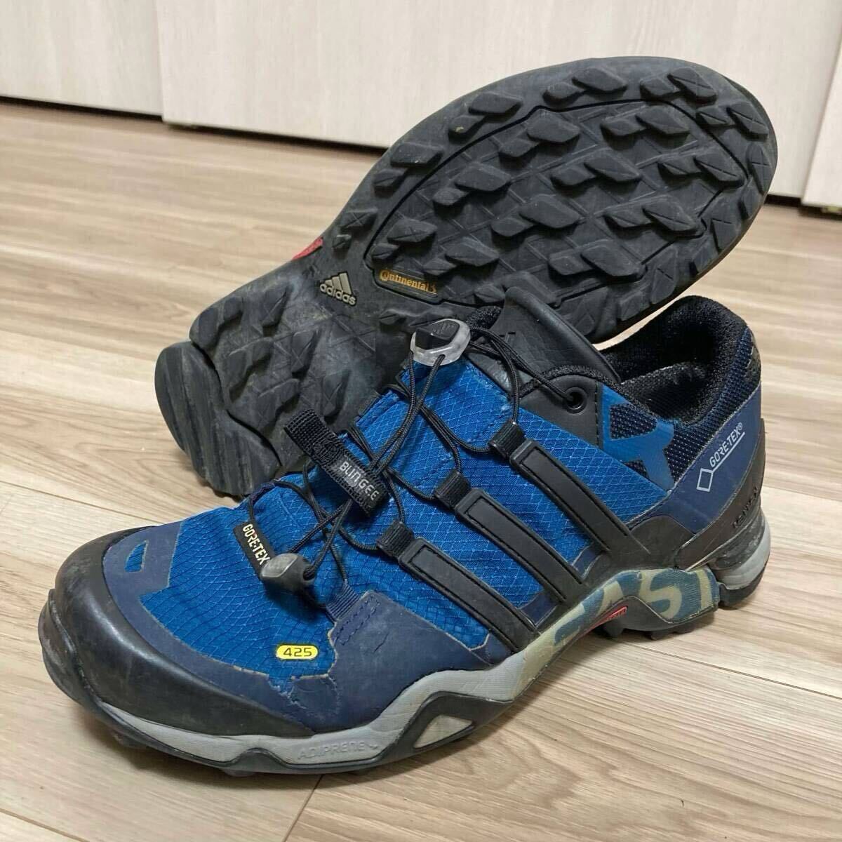 アディダス 25.5cm メンズ用 GORE-TEX トレッキングシューズ 参価2万円超 TERREX FAST R GTX ITB63 / adidas 良質品 32 ブルー系拍卖