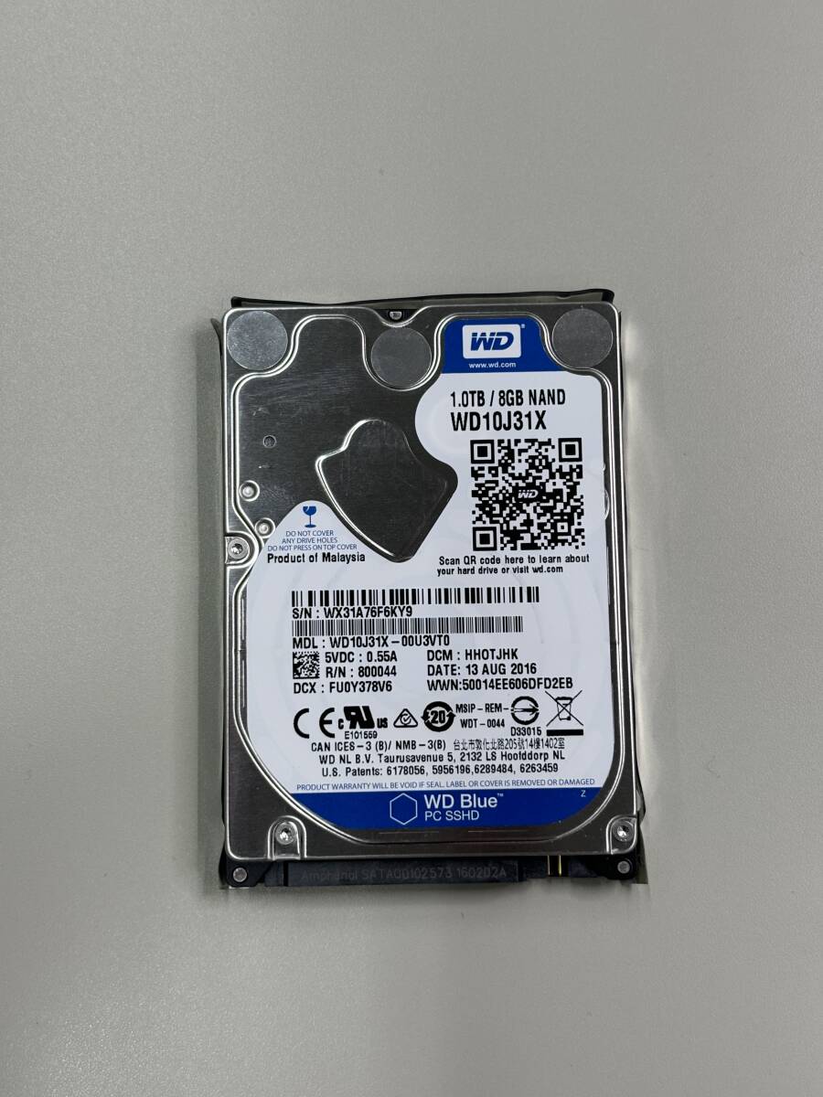 WESTERN DIGITAL 1TB HDD WD10J31X-00U3VT0拍卖
