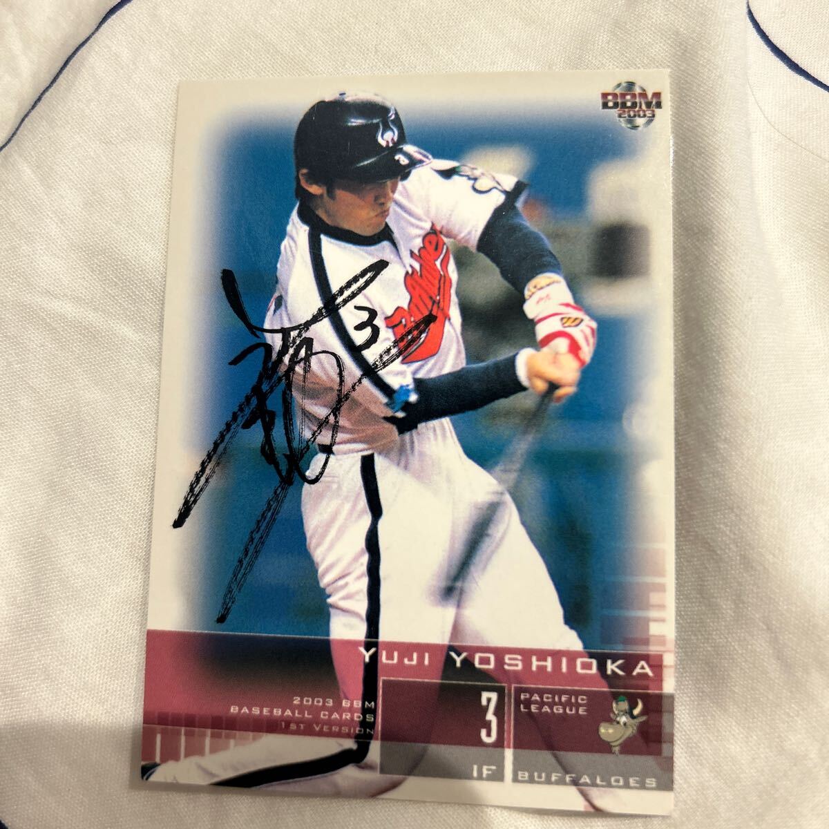 2003BBM 230 吉岡雄二 黒サインパラレル 近鉄バファローズ拍卖