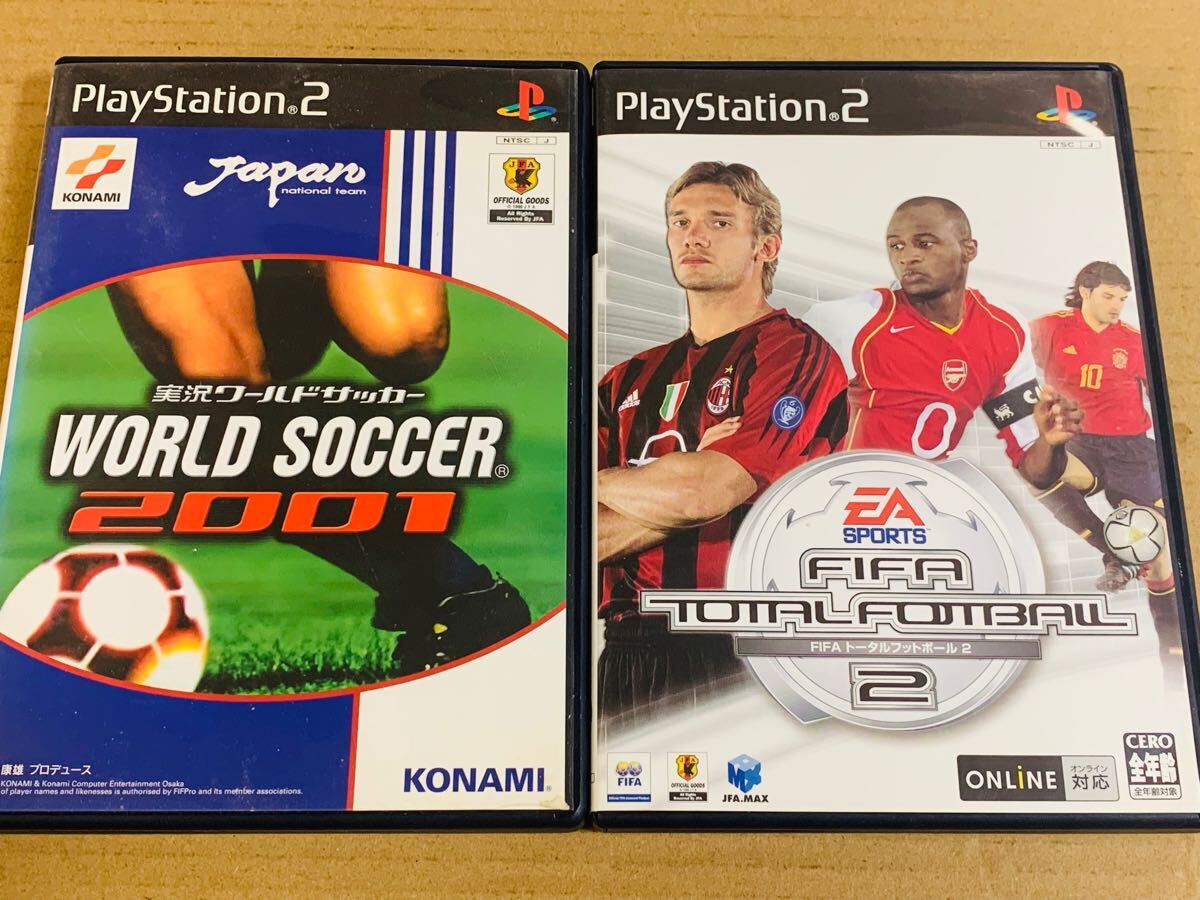 PS2ソフト 2本セット★実況ワールドサッカー2001/FIFA トータルフットボール2/プレイステーション2 (A)拍卖