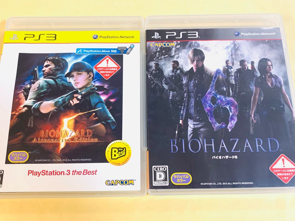 PS3ソフト 2本セット バイオハザード5 オルテナティブエディション+バイオハザード6/プレイステーション3 (F)拍卖