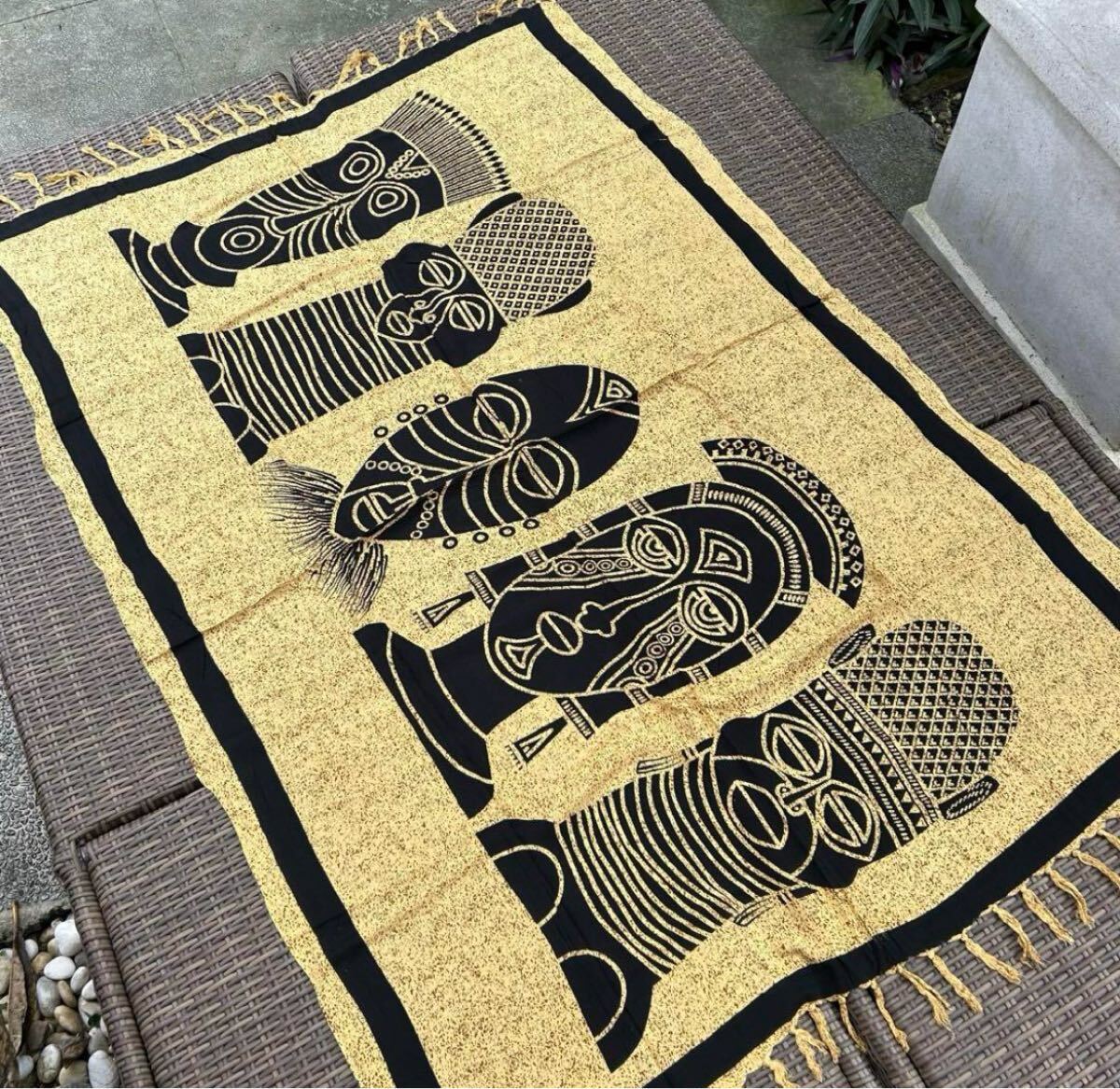 ★送料無料★新品 マルチクロス バティック ハンドメイド テーブルクロス パレオ サロン タペストリー アフリカン エスニック拍卖