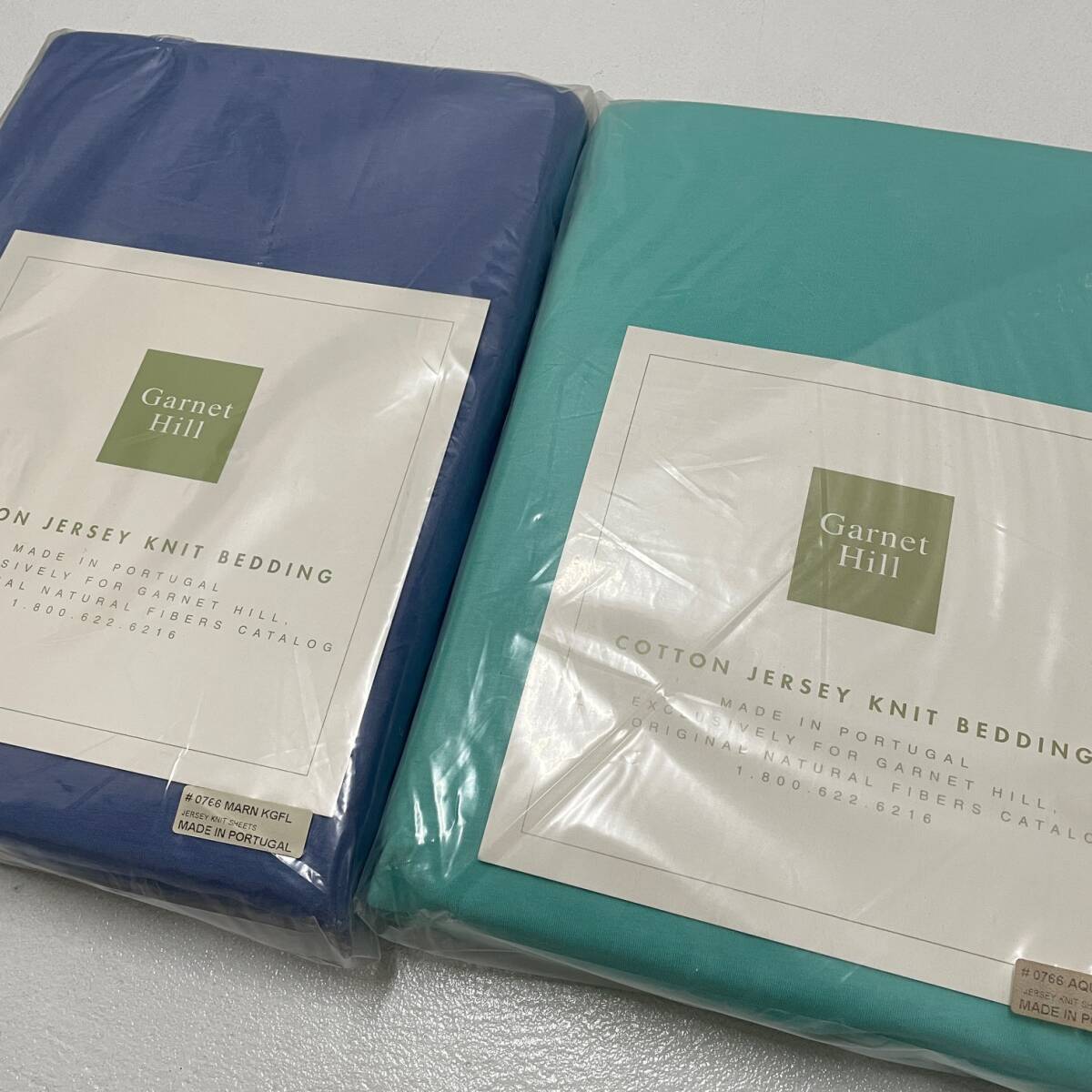 未使用 Garnet Hill フラット ベッド シーツ 2枚セット ポルトガル製 288×262センチ / COTTON JERSEY KNIT BEDDING 未開封拍卖