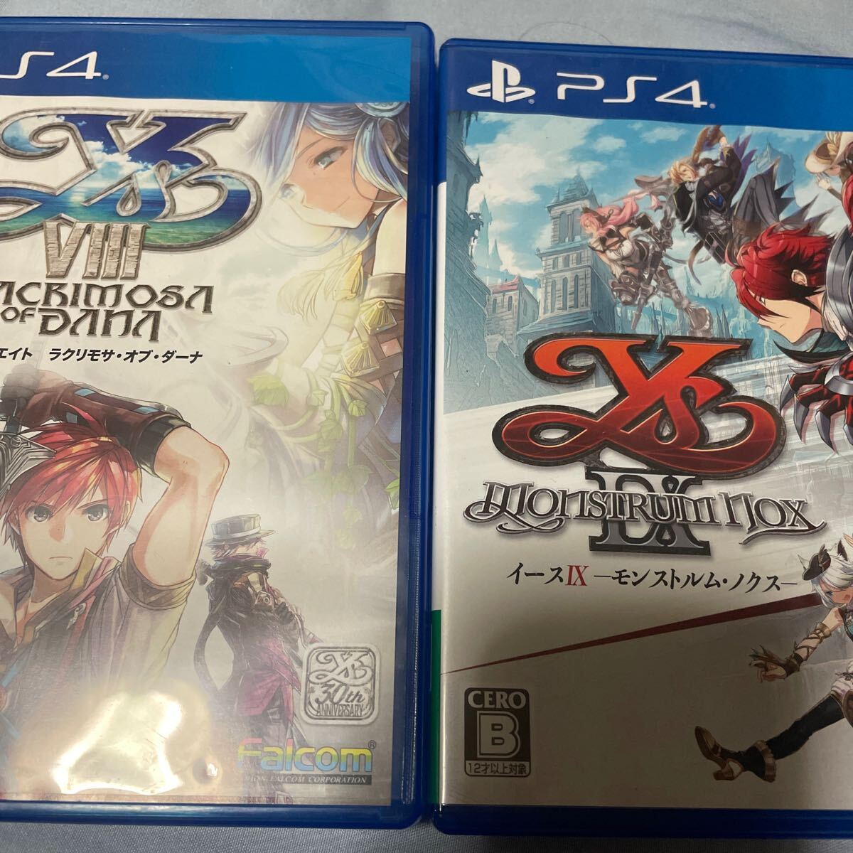 PS4 ソフト 中古 イース8 ラクリモサオブダーナ イース9 モンストラムノクス 2本セット②拍卖
